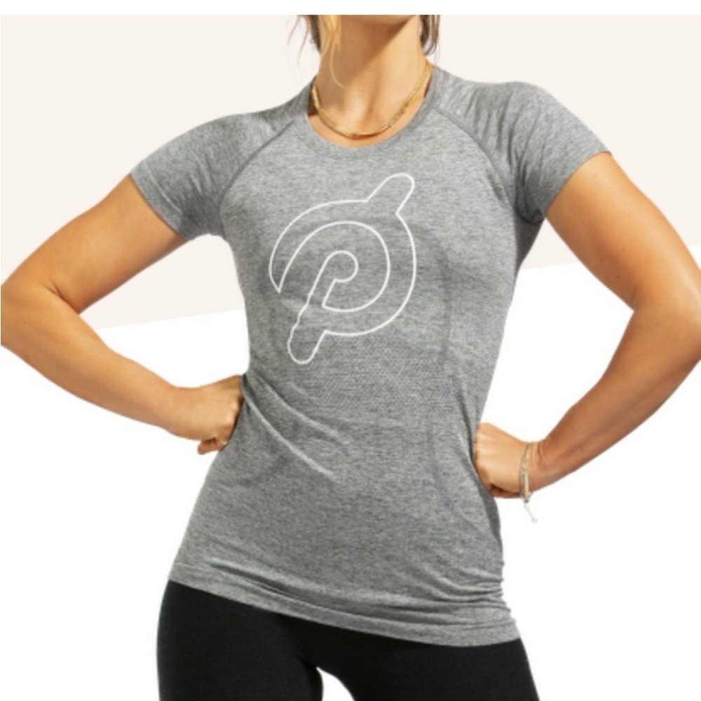 Peloton x Lululemon Gray Women's Limitless Swiftly Short Sleeve, Size 10